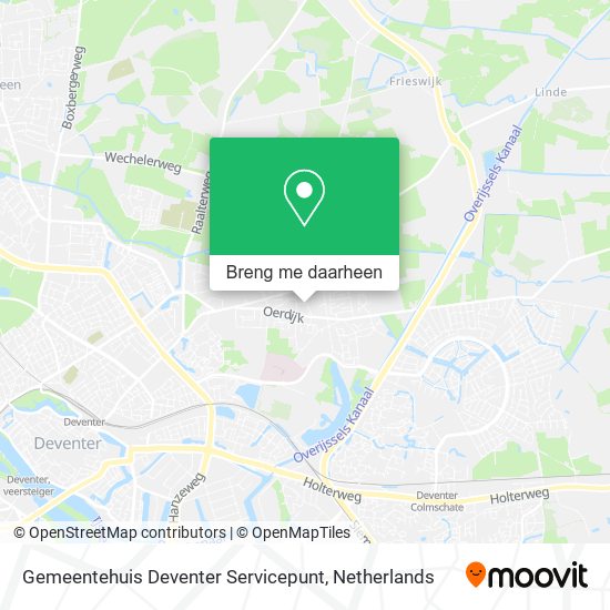 Gemeentehuis Deventer Servicepunt kaart