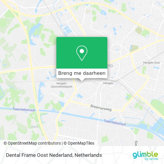 Dental Frame Oost Nederland kaart