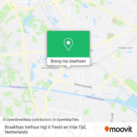 Braakhuis Verhuur Hgl V. Feest en Vrije Tijd kaart