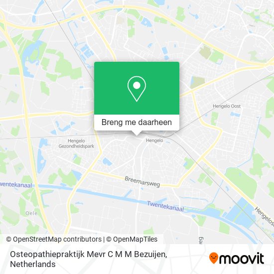 Osteopathiepraktijk Mevr C M M Bezuijen kaart