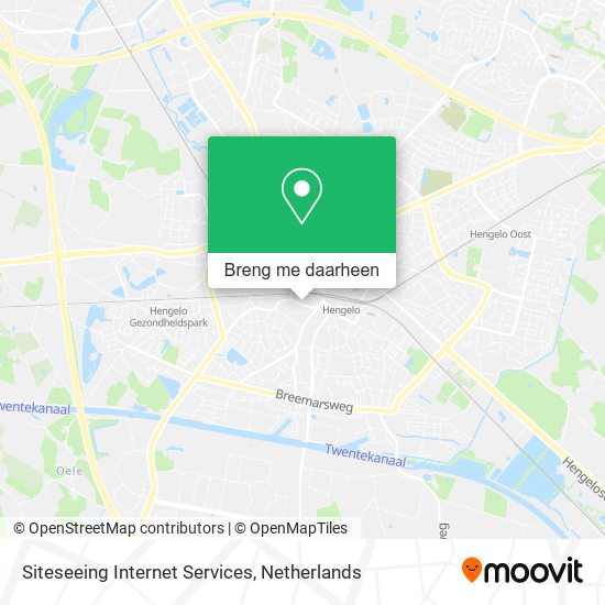 Siteseeing Internet Services kaart