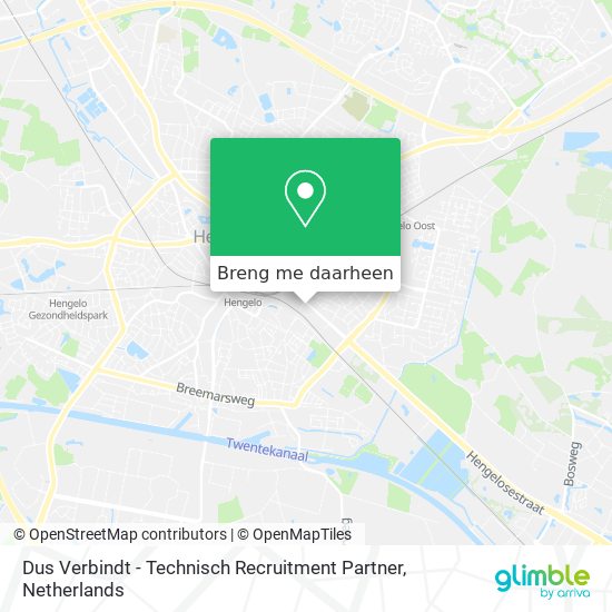 Dus Verbindt - Technisch Recruitment Partner kaart