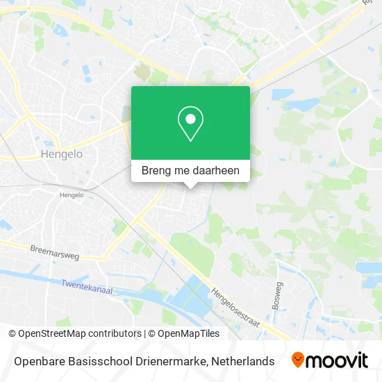 Openbare Basisschool Drienermarke kaart
