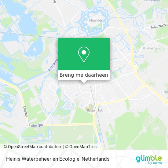 Heinis Waterbeheer en Ecologie kaart