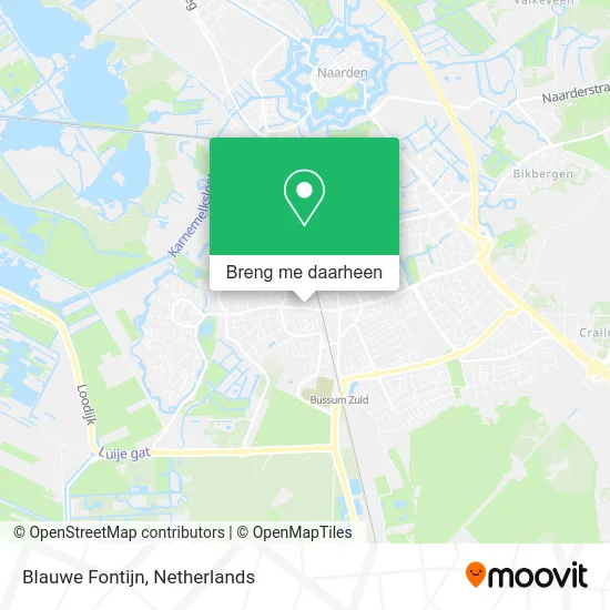 Blauwe Fontijn kaart