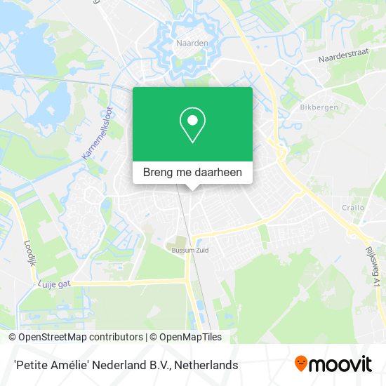 'Petite Amélie' Nederland B.V. kaart