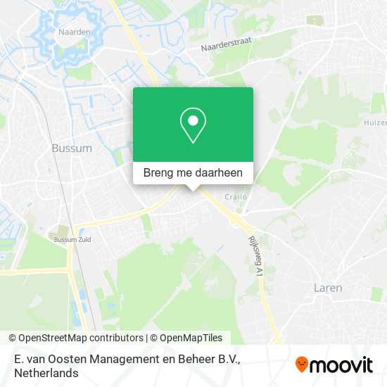 E. van Oosten Management en Beheer B.V. kaart