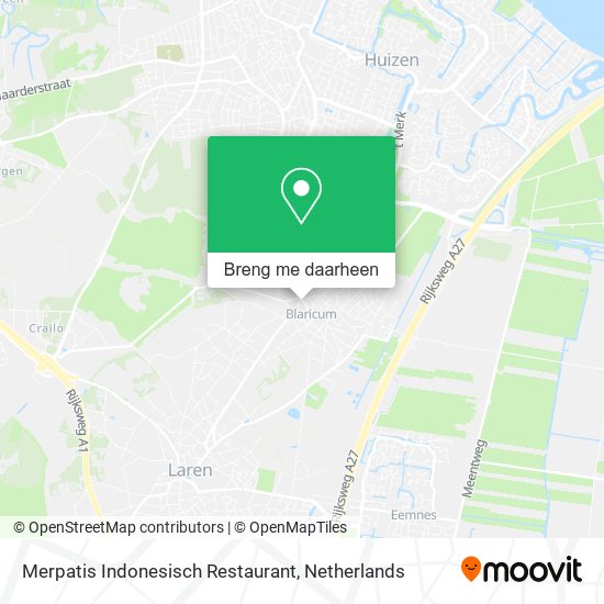 Merpatis Indonesisch Restaurant kaart