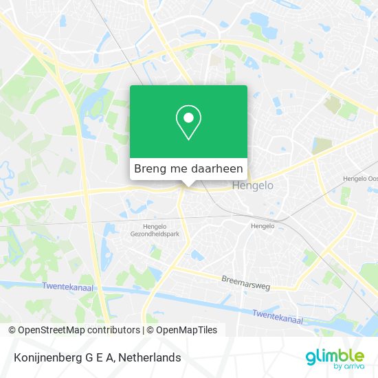 Konijnenberg G E A kaart