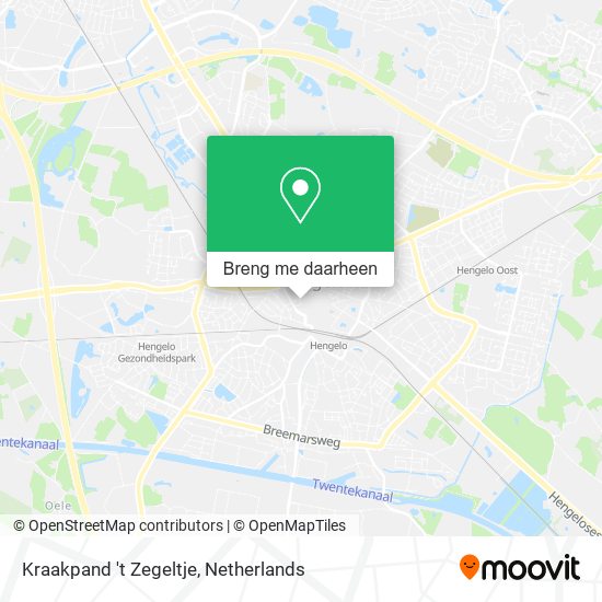 Kraakpand 't Zegeltje kaart