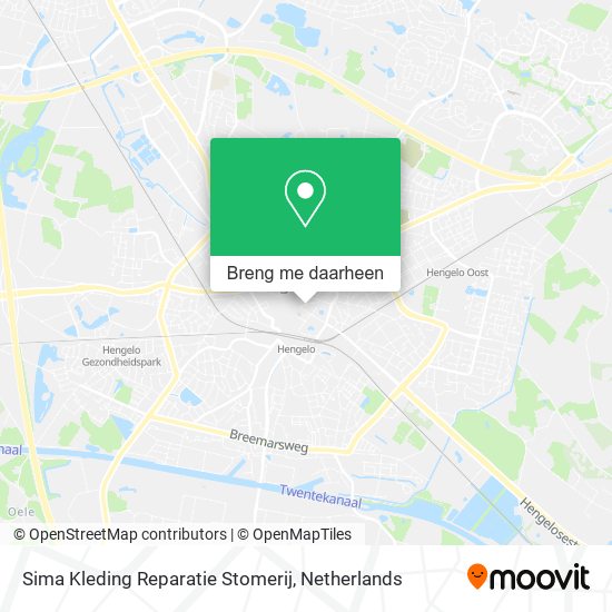 Sima Kleding Reparatie Stomerij kaart