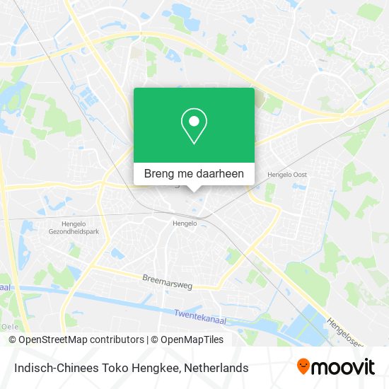 Indisch-Chinees Toko Hengkee kaart
