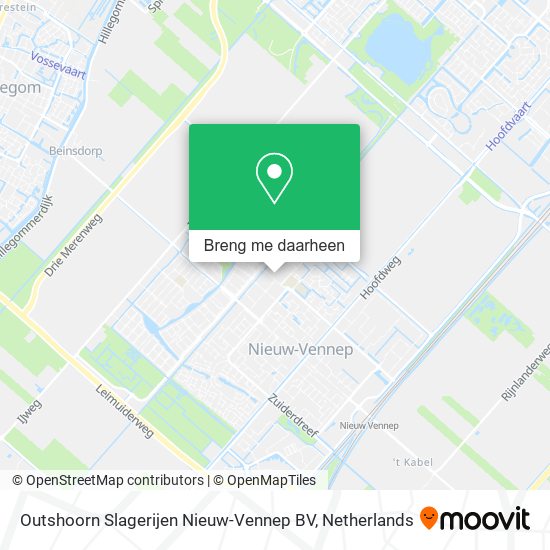 Outshoorn Slagerijen Nieuw-Vennep BV kaart