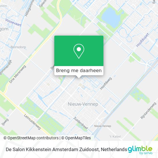 De Salon Kikkenstein Amsterdam Zuidoost kaart