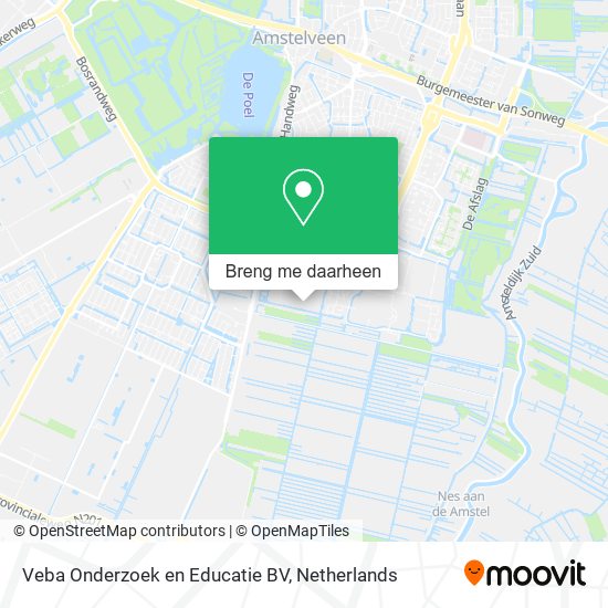 Veba Onderzoek en Educatie BV kaart