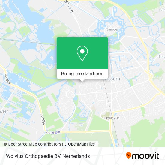 Wolvius Orthopaedie BV kaart