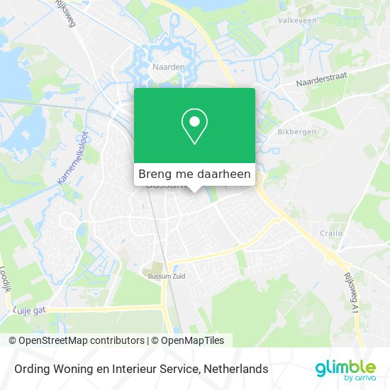 Ording Woning en Interieur Service kaart