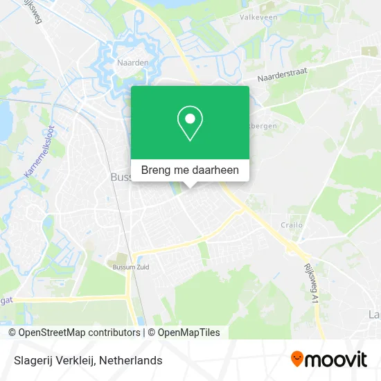 Slagerij Verkleij kaart