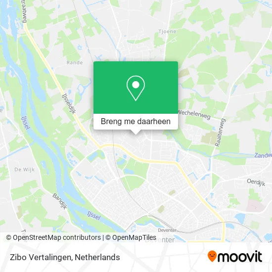 Zibo Vertalingen kaart