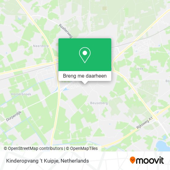 Kinderopvang 't Kuipje kaart