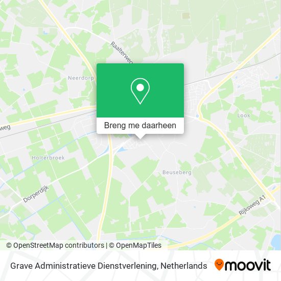 Grave Administratieve Dienstverlening kaart