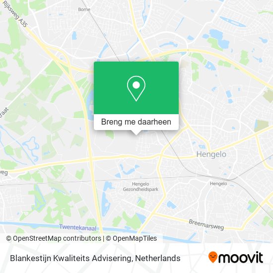 Blankestijn Kwaliteits Advisering kaart