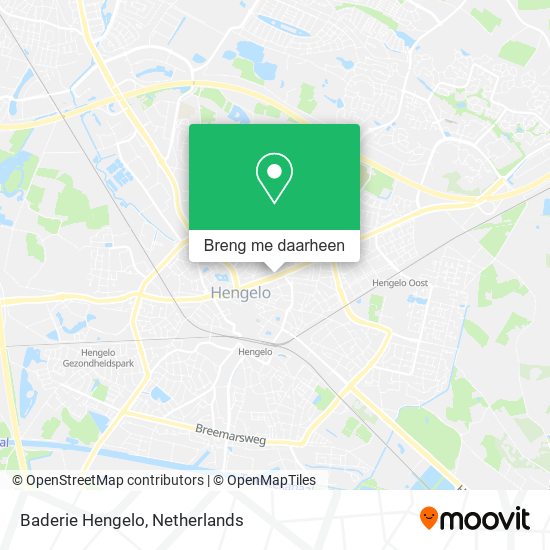 Baderie Hengelo kaart