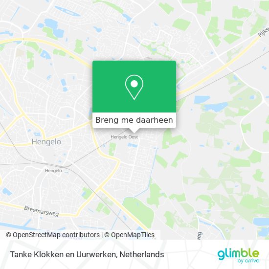 Tanke Klokken en Uurwerken kaart