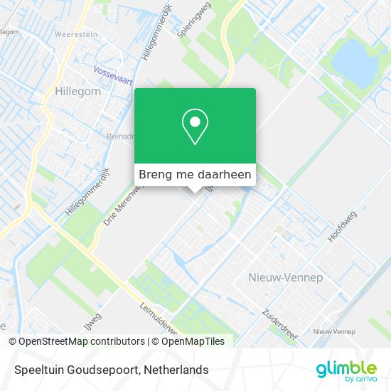 Speeltuin Goudsepoort kaart