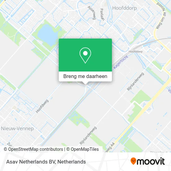 Asav Netherlands BV kaart