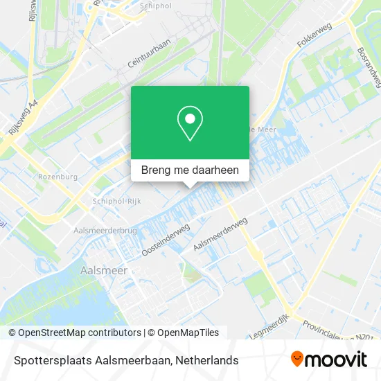 Spottersplaats Aalsmeerbaan kaart