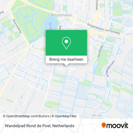 Wandelpad Rond de Poel kaart