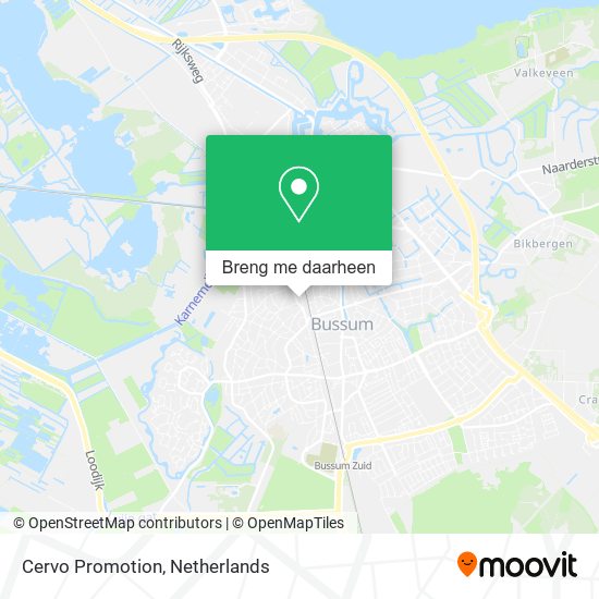 Cervo Promotion kaart