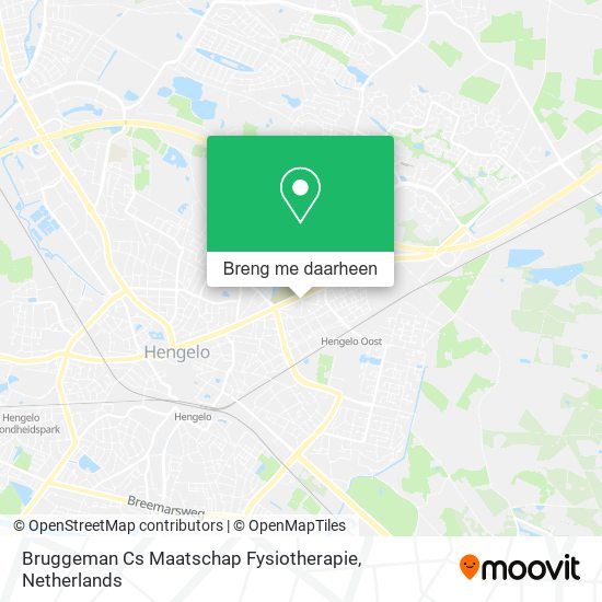 Bruggeman Cs Maatschap Fysiotherapie kaart