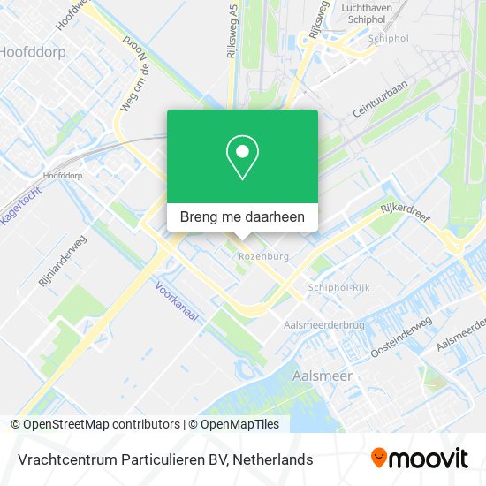 Vrachtcentrum Particulieren BV kaart
