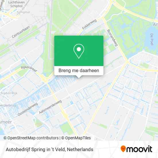 Autobedrijf Spring in 't Veld kaart