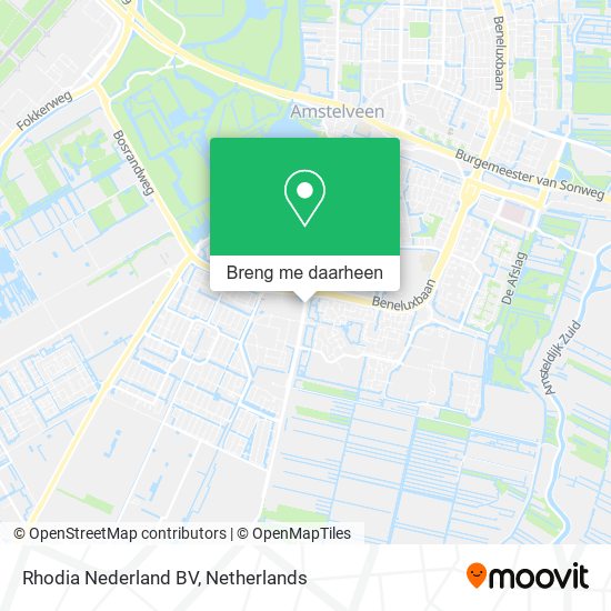 Rhodia Nederland BV kaart