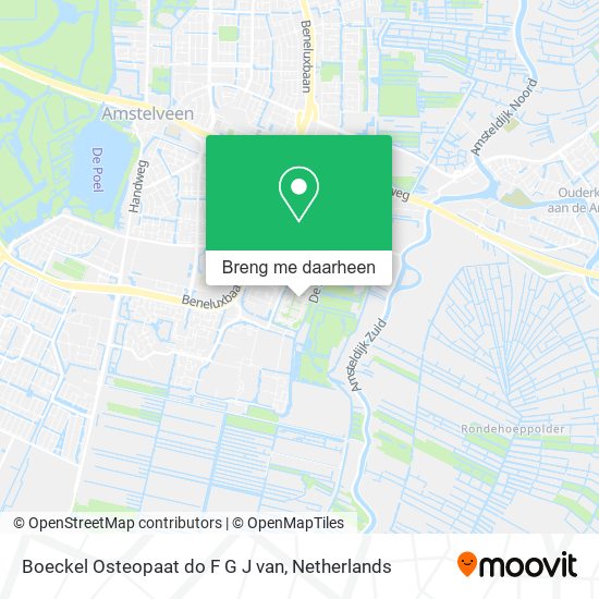 Boeckel Osteopaat do F G J van kaart