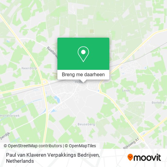 Paul van Klaveren Verpakkings Bedrijven kaart