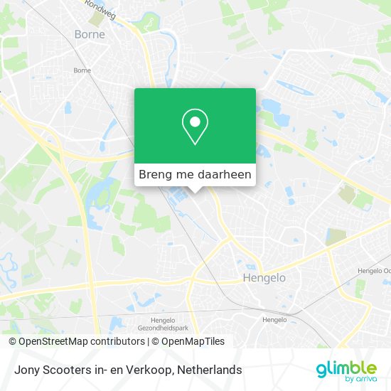 Jony Scooters in- en Verkoop kaart