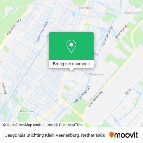 Jeugdhuis Stichting Klein Veenenburg kaart