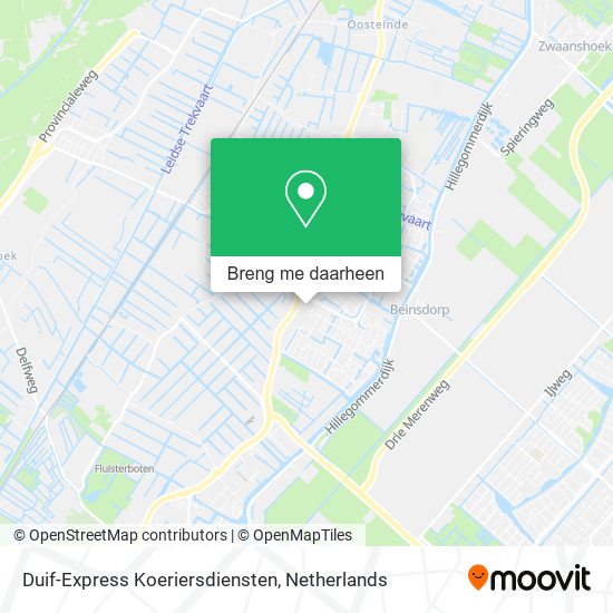 Duif-Express Koeriersdiensten kaart