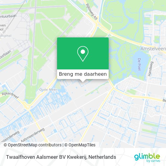 Twaalfhoven Aalsmeer BV Kwekerij kaart