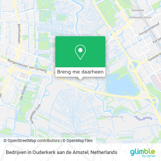 Bedrijven in Ouderkerk aan de Amstel kaart