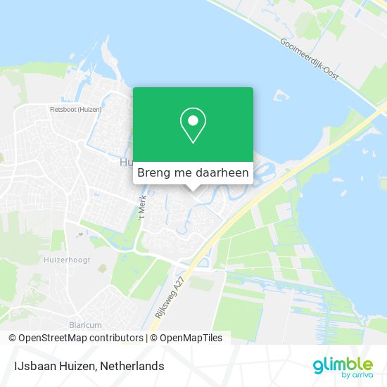 IJsbaan Huizen kaart