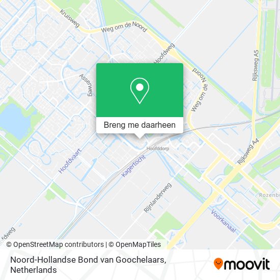 Noord-Hollandse Bond van Goochelaars kaart
