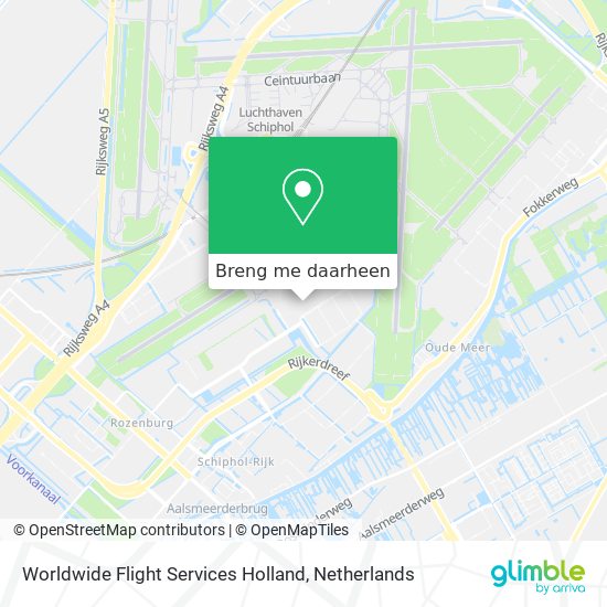 Worldwide Flight Services Holland kaart