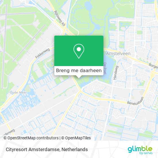 Cityresort Amsterdamse kaart