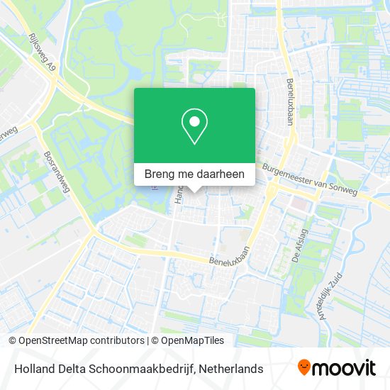 Holland Delta Schoonmaakbedrijf kaart