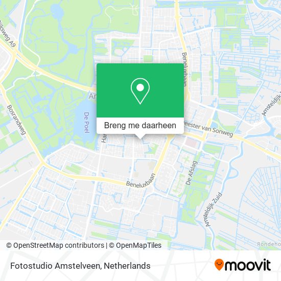 Fotostudio Amstelveen kaart
